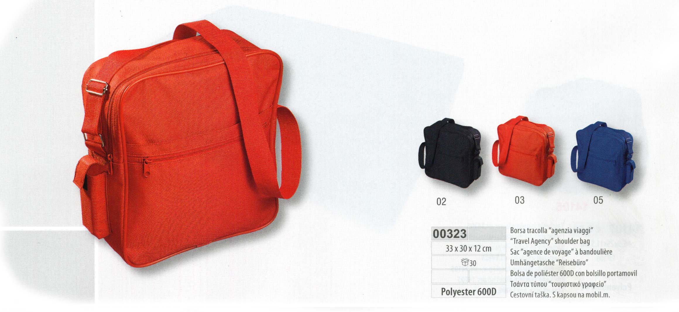 Borsa tracolla agenzia viaggi