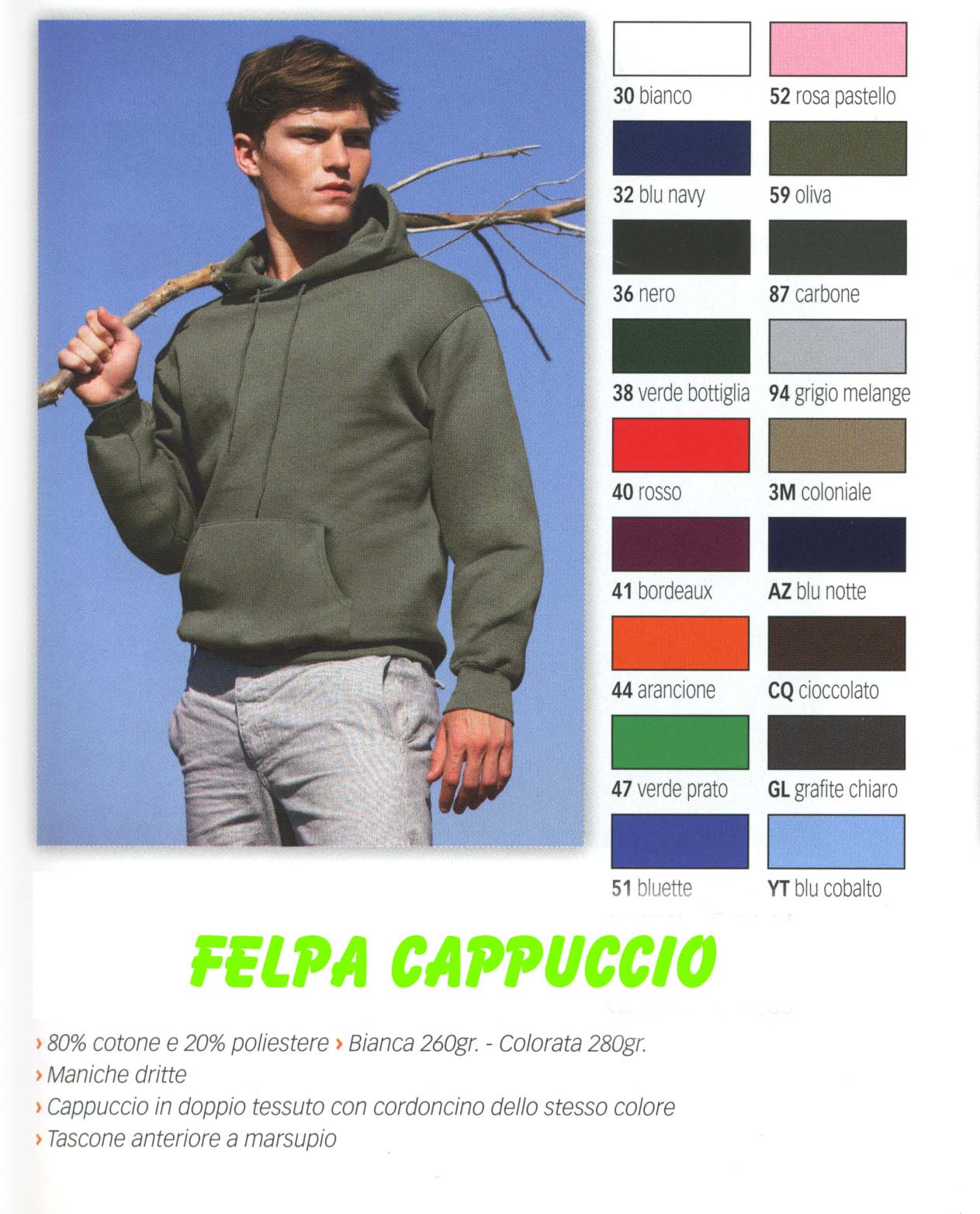 FELPA CON CAPPUCCIO