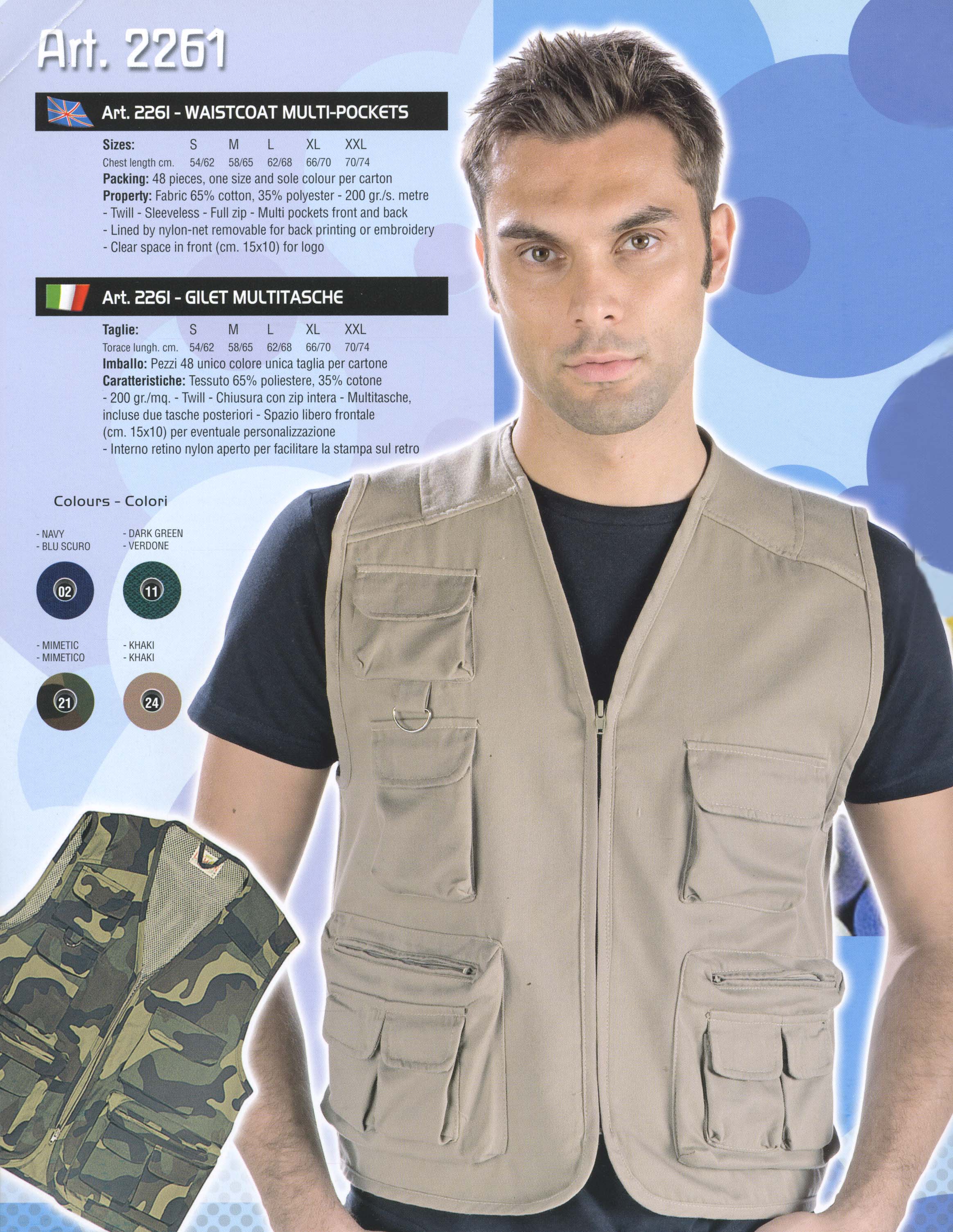 GILET MULTITASCHE PESCATORE