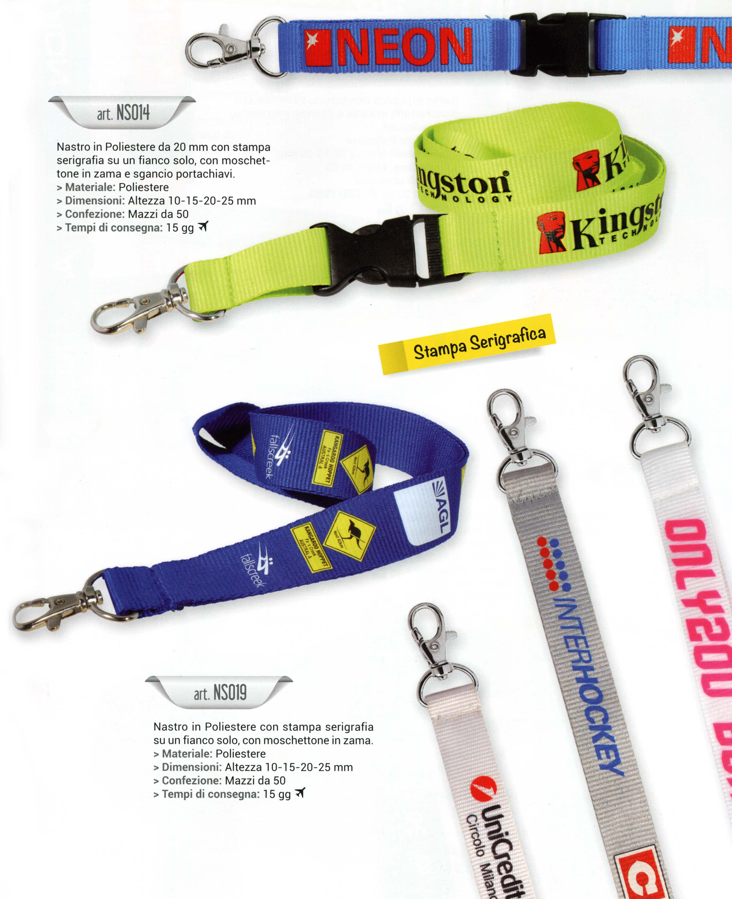 PORTABADGE LANYARD SERIGRAFATI