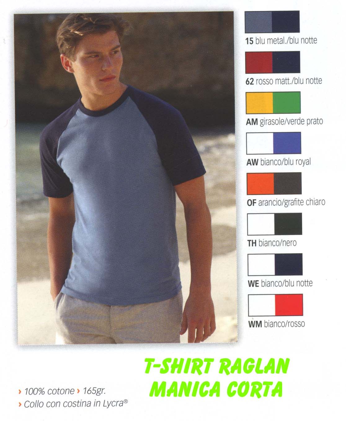 T-SHIRT RAGLAN MANICA CORTA