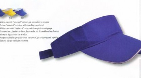 Visiera parasole in cotone