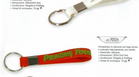 PORTACHIAVI FASCETTA SILICONE
